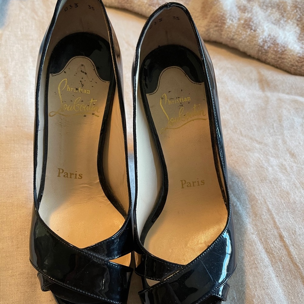 Patent leather louboutins